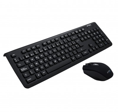 Teclado y Mouse Inalámbrico Perfect Choice PC-201236 USB Estándar Negro